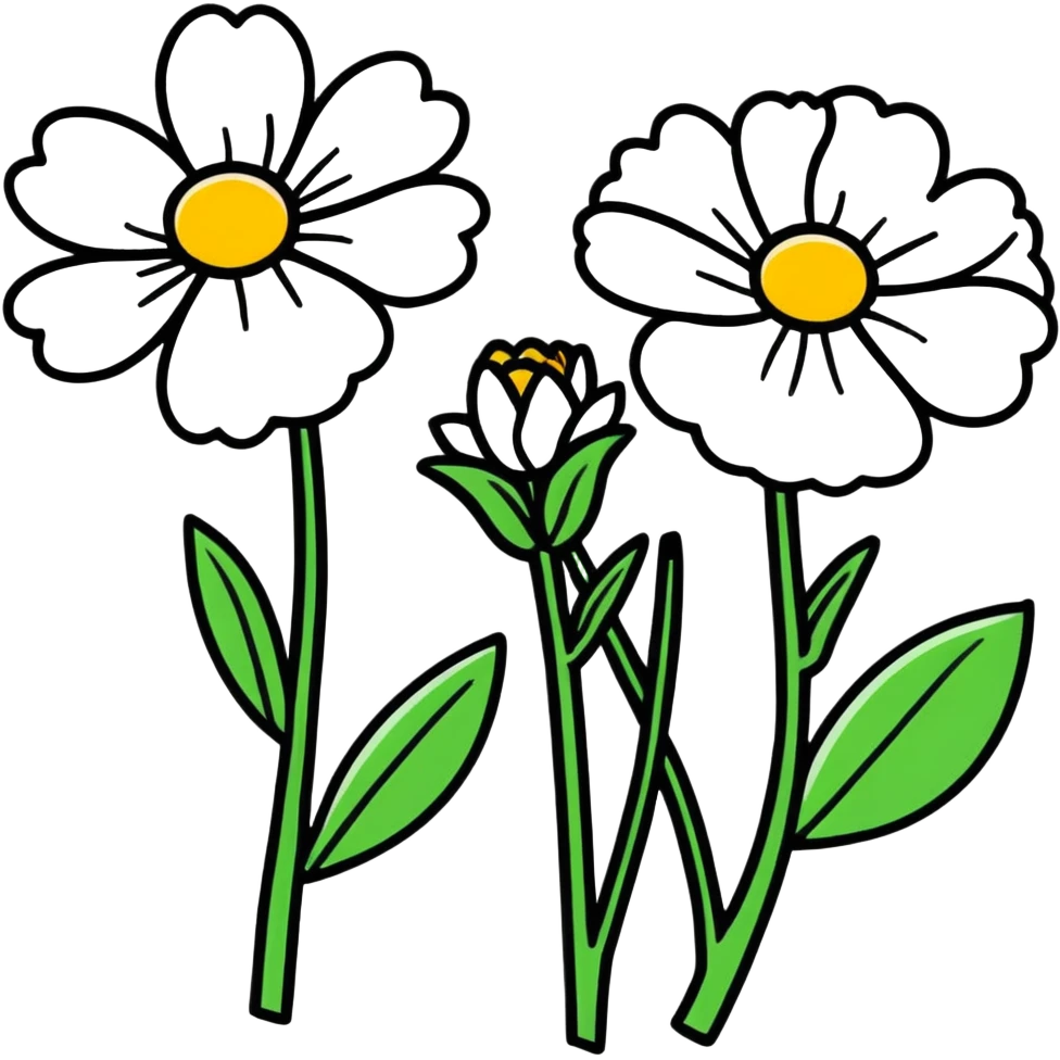 Happy birthday flowers emoji