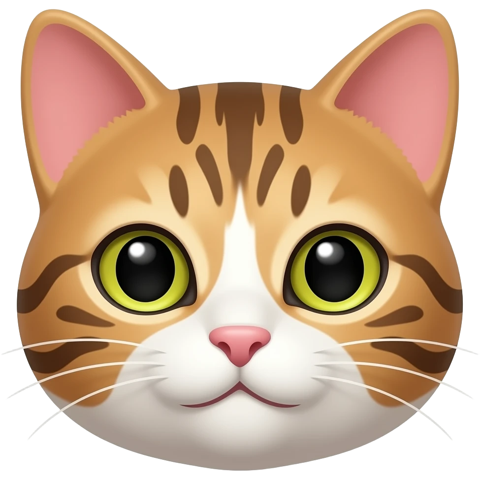 Make the brown in the cats face a little bit darker emoji
