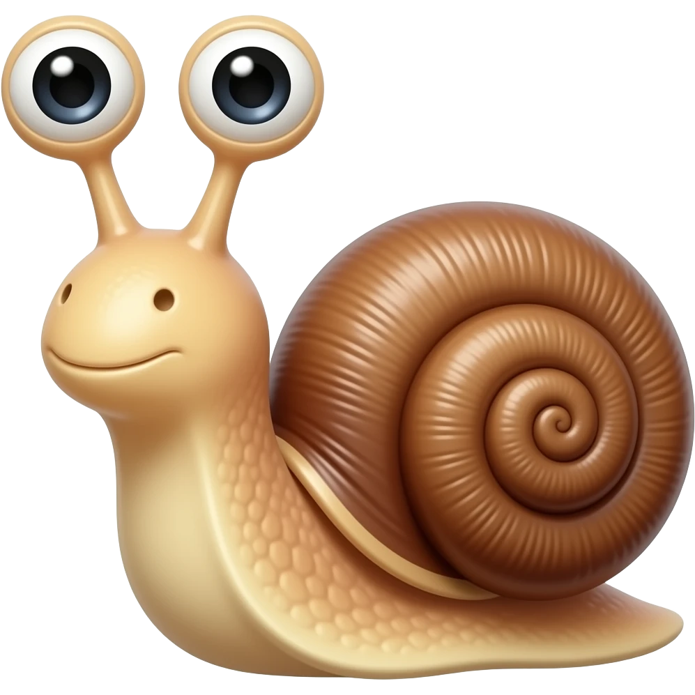 Gary the snalehis eyes should be on the top of his antenni emoji