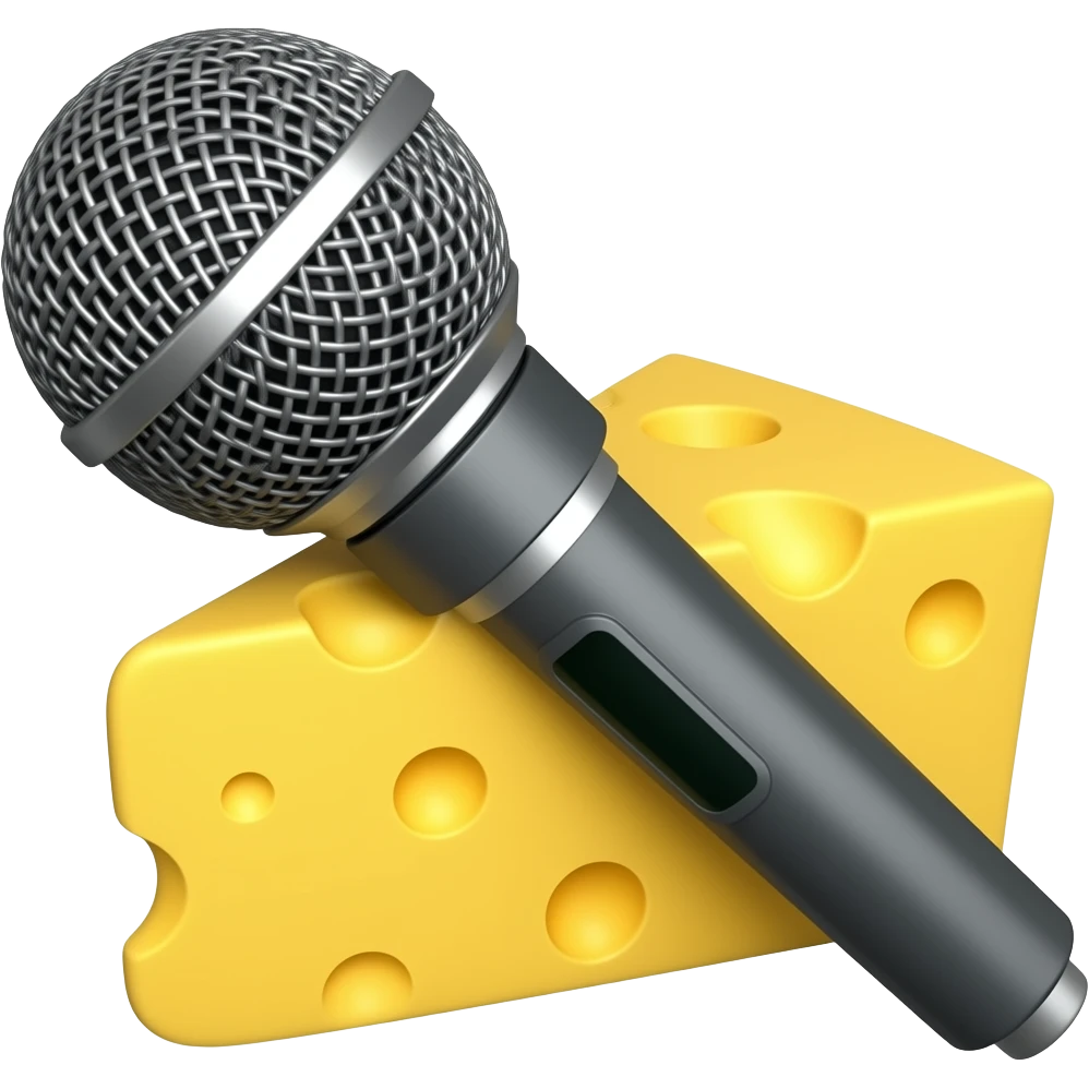 Microphonie and cheese emoji