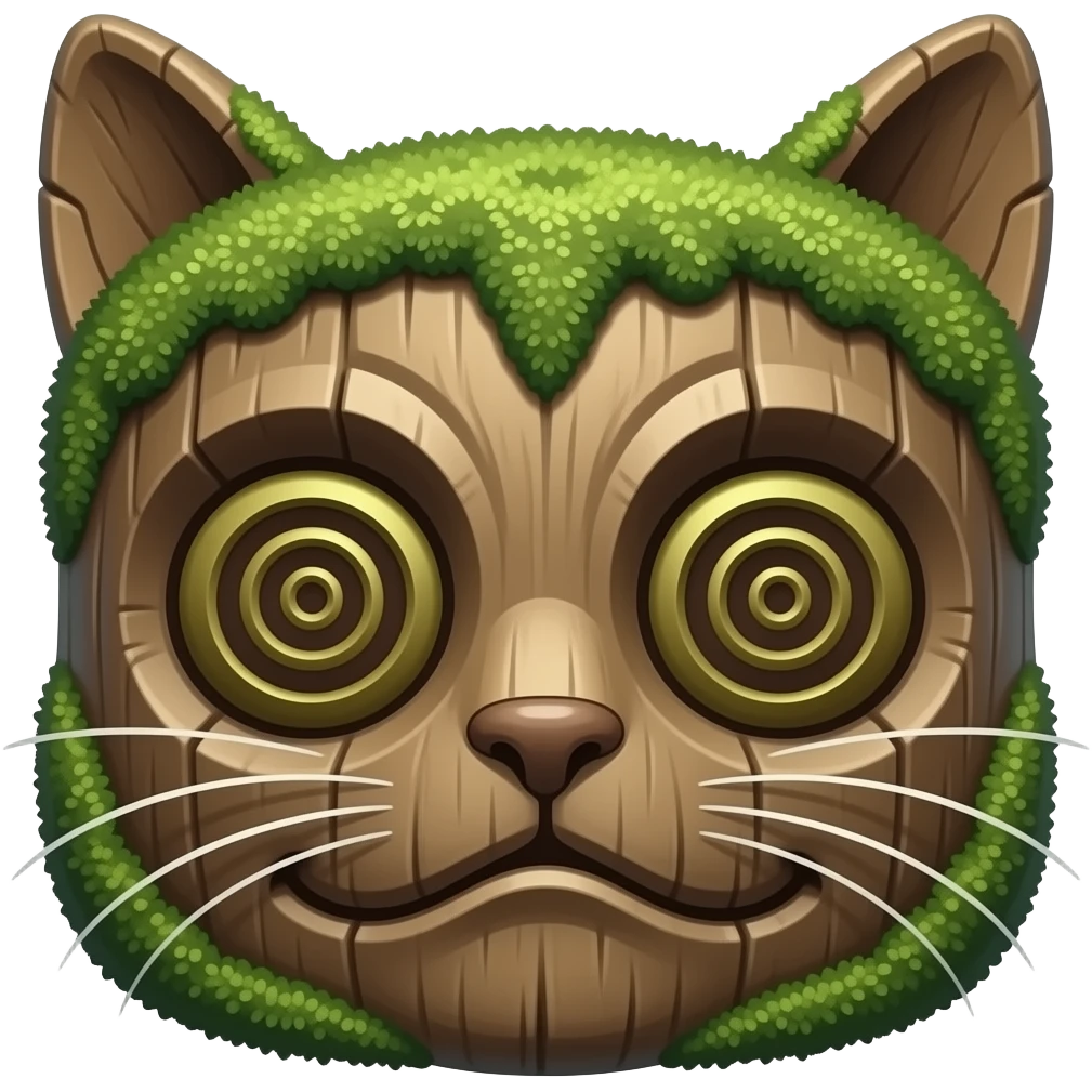 stoned totem pole cat face emoji