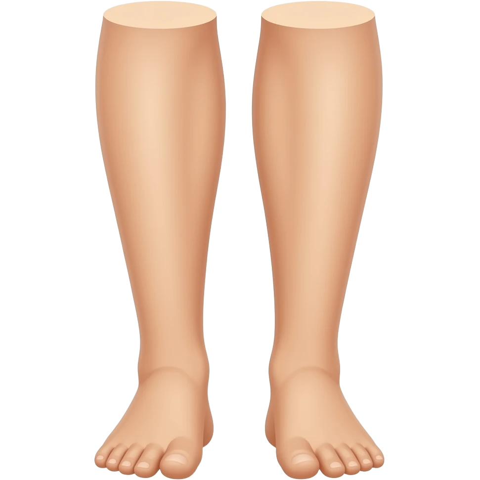 RIGHT LEG ONLY SHOWING FROM THIGH emoji