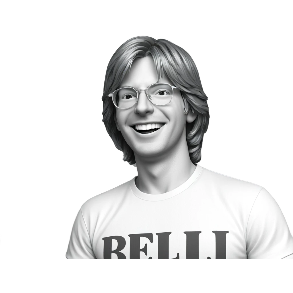 smiling boy in monochrome shirt emoji
