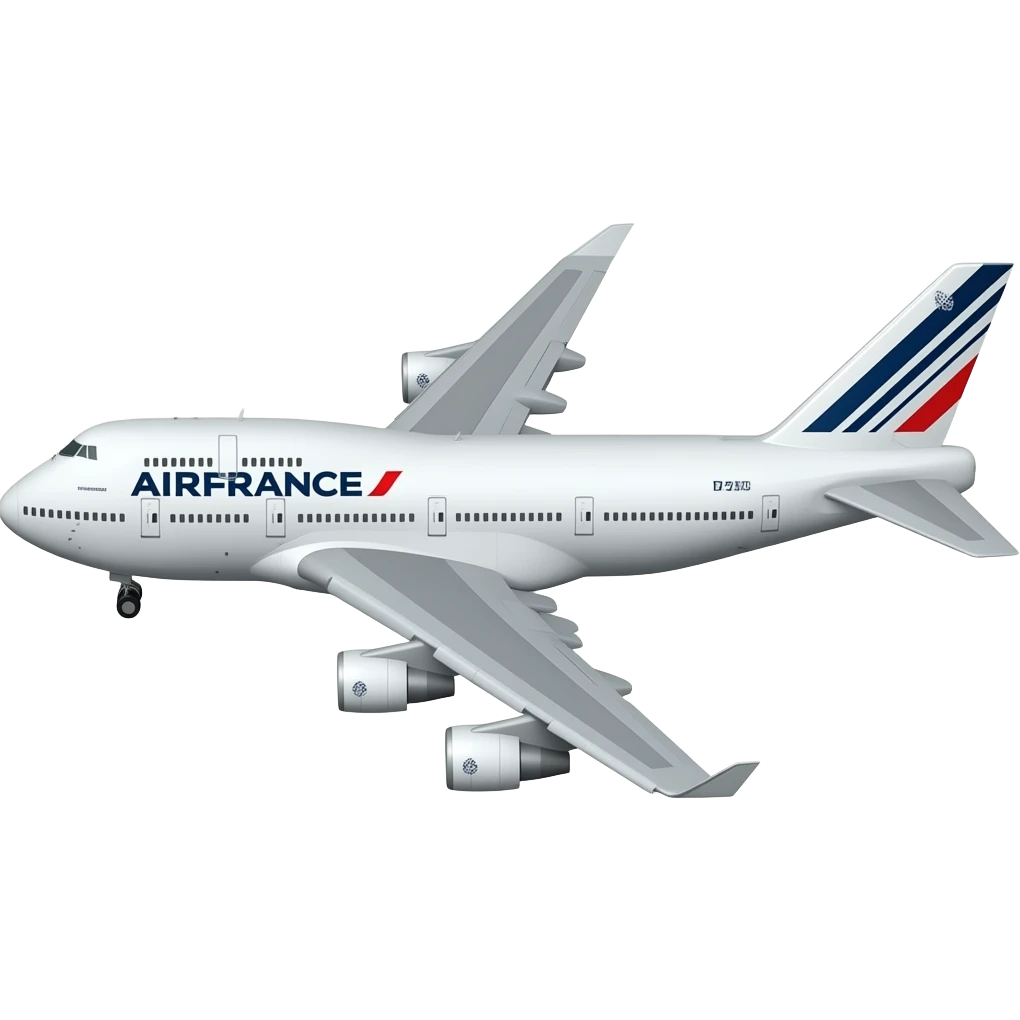 Air France 747 no background emoji
