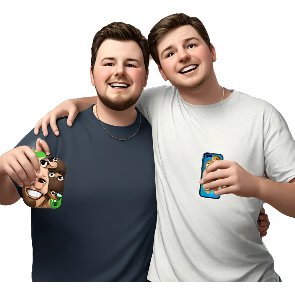 boys having fun together emoji