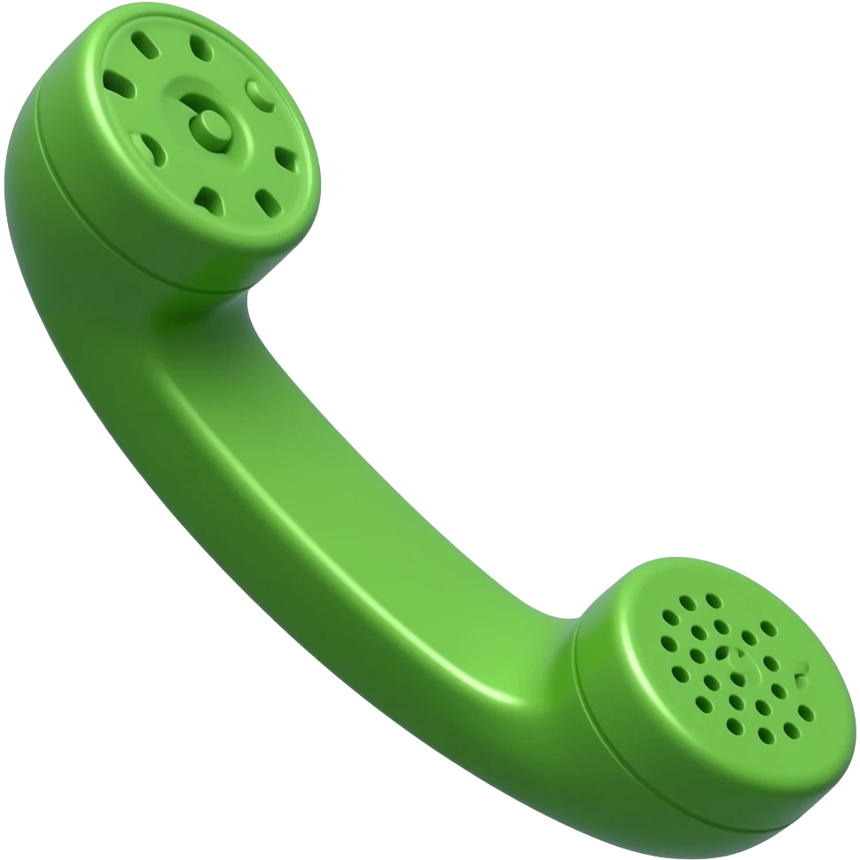 The green handset emoji