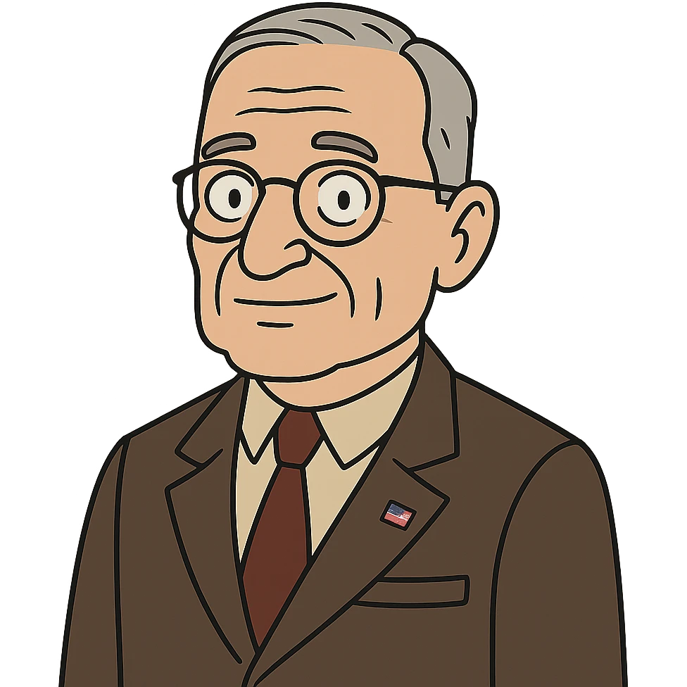 A cartoon image of President Truman emoji