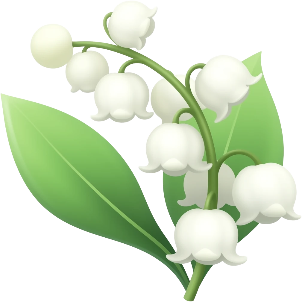Lily of the vally emoji