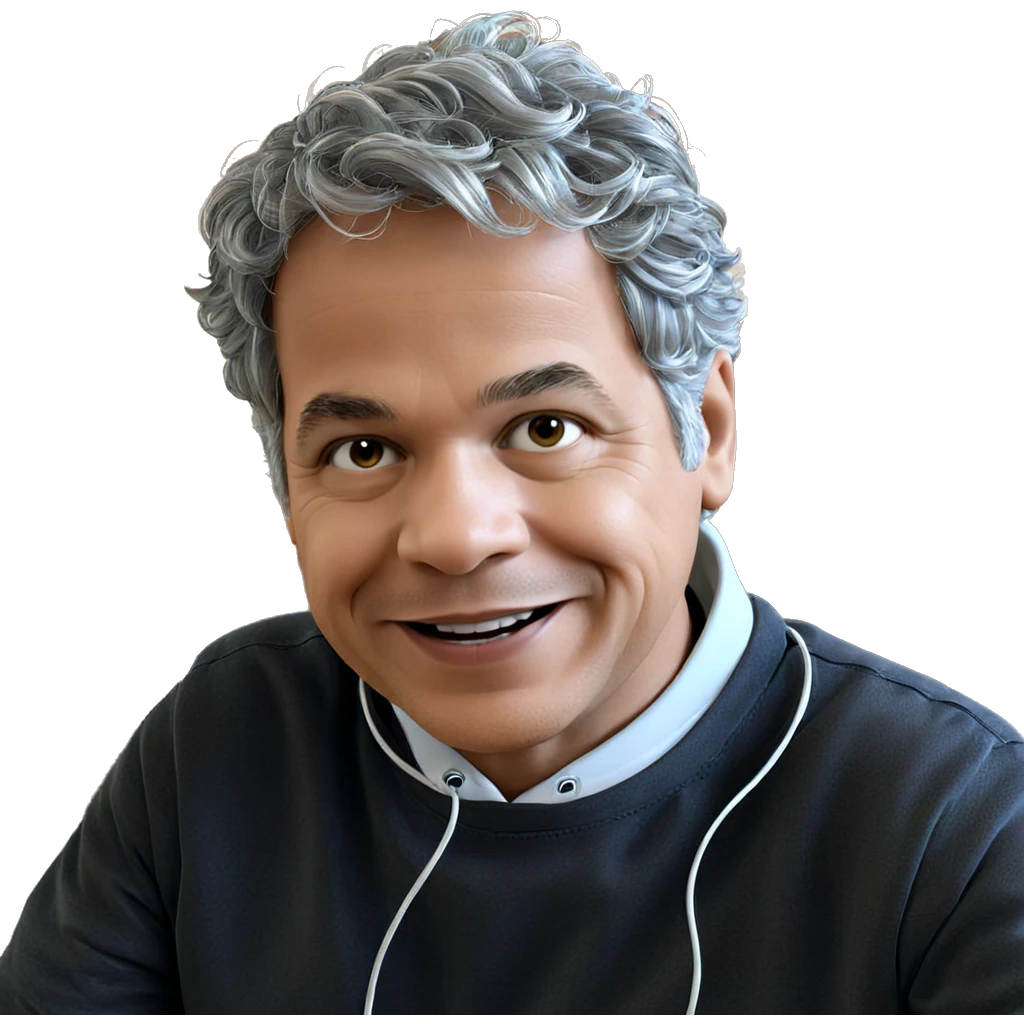 smiling boy with grey hair emoji