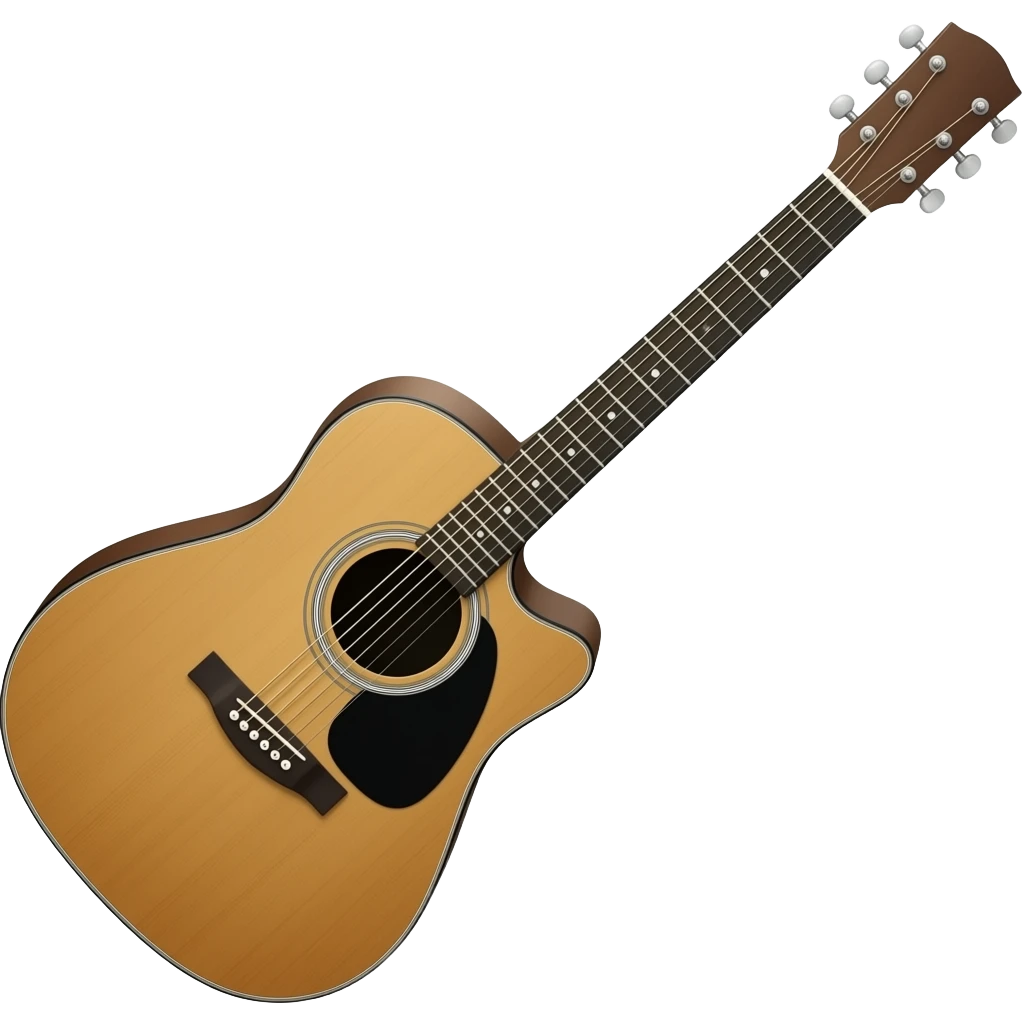 Acoustic guitar emoji