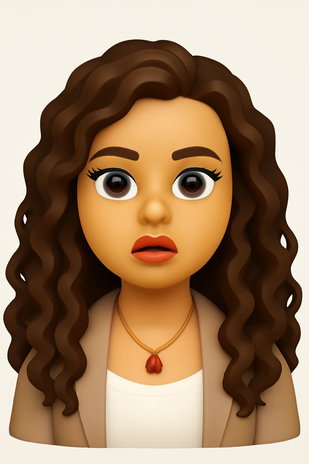 A 3D Apple-style emoji version of the uploaded image, preserving its colors, shapes, textures, and overall design, simplified into emoji form while keeping key details recognizable. Smooth glossy finish, soft shadows, high-quality render, minimal background emoji
