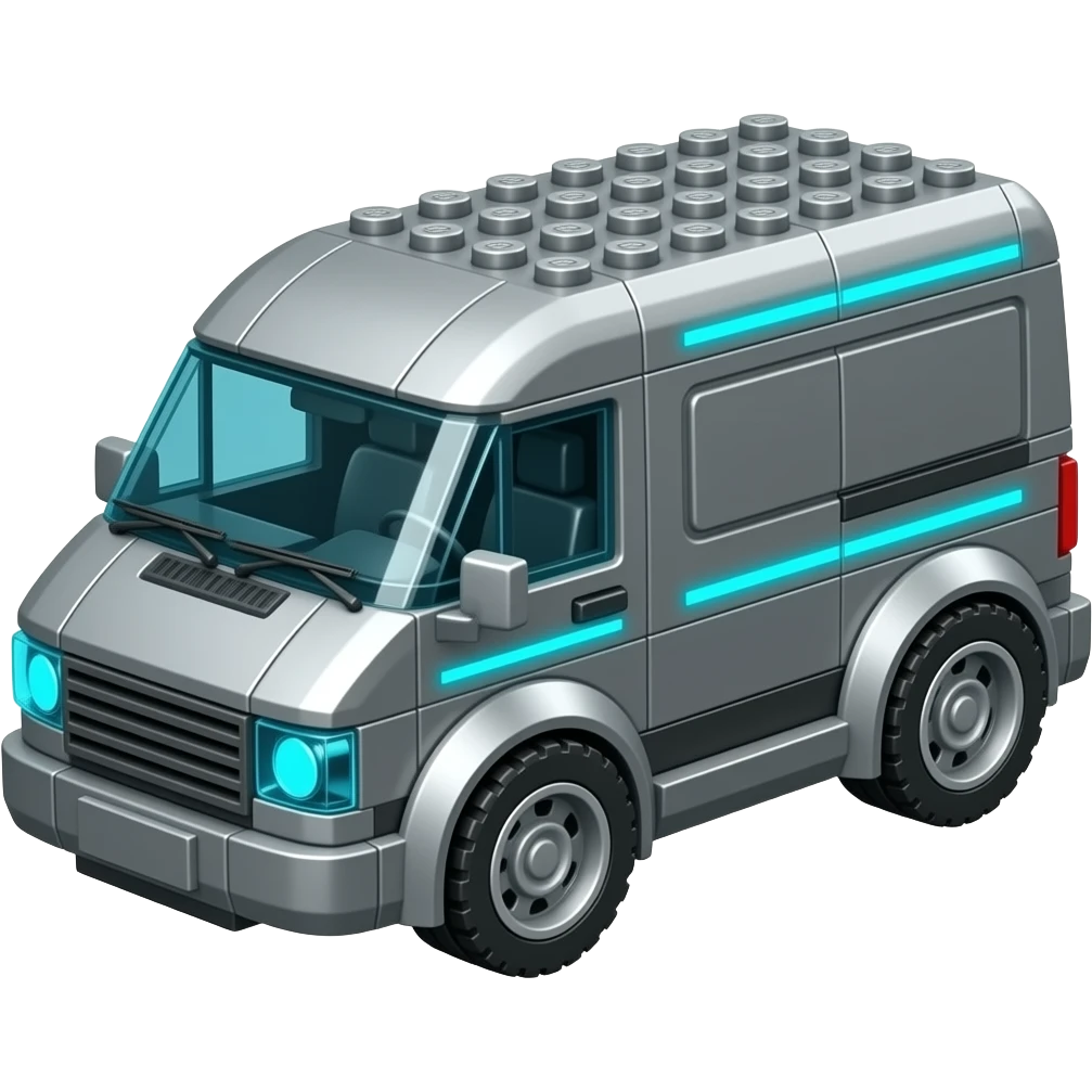 futuristic robot lego van emoji