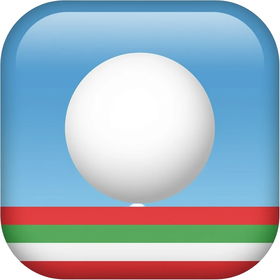 Небо голубое в середине белый круг снизу красный повыше зелёный а выше зелёного белый виде флага зелёный красный белый должны быть в низу полосками белый выше красного я белый круг без красного кругакрасная линия не должна быть такой широкой откуда взялась 2 зелёная линия и белая линия ниже зелёной emoji