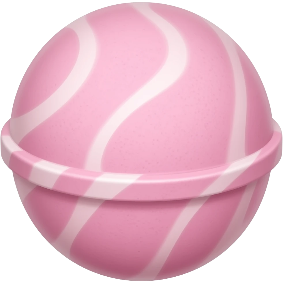 Pink and rose swirl bath bomb emoji