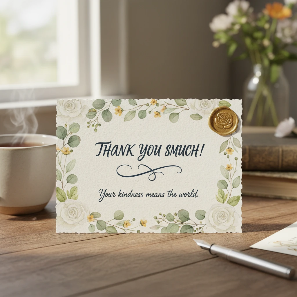 thank you note emoji