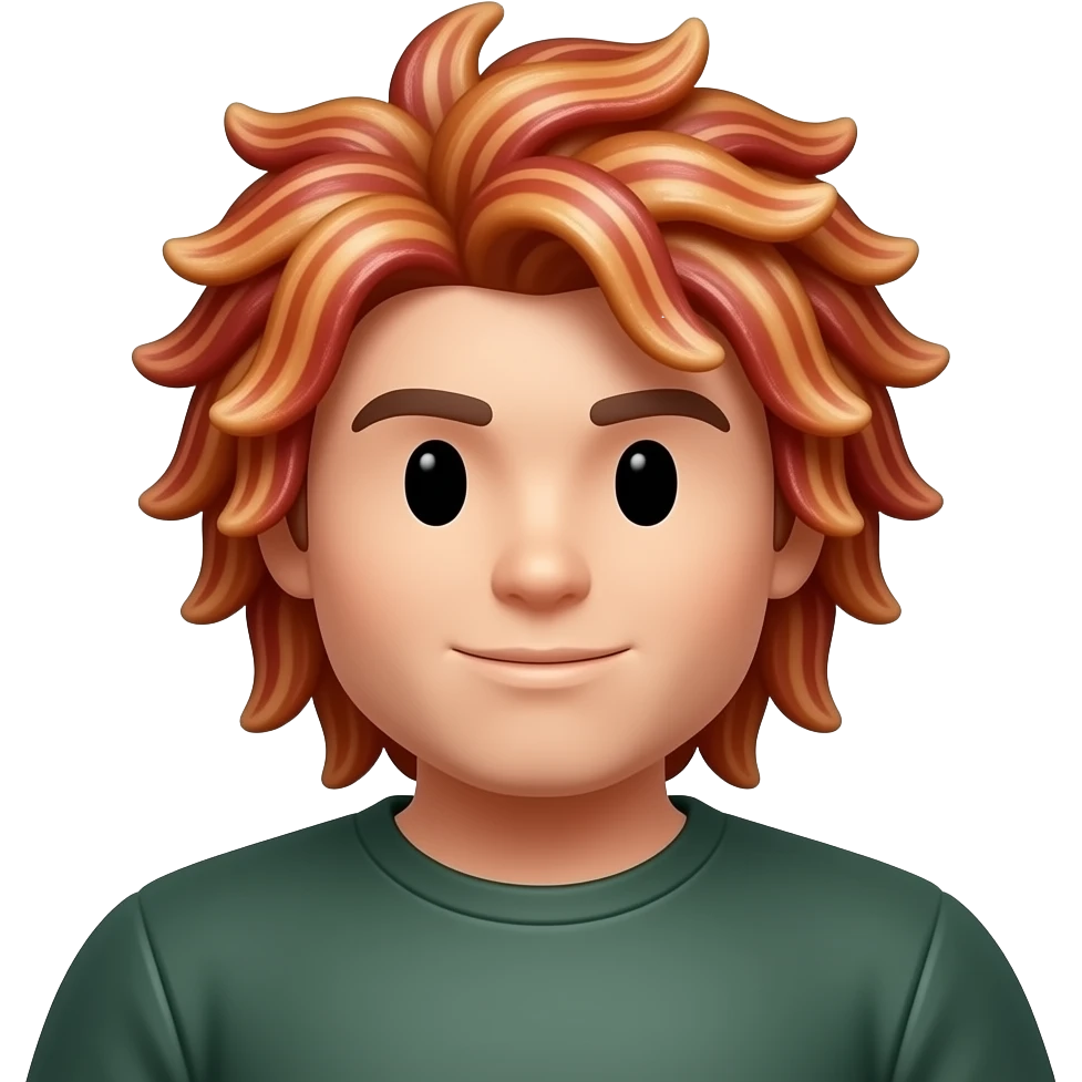 cabelo de bacon roblox emoji