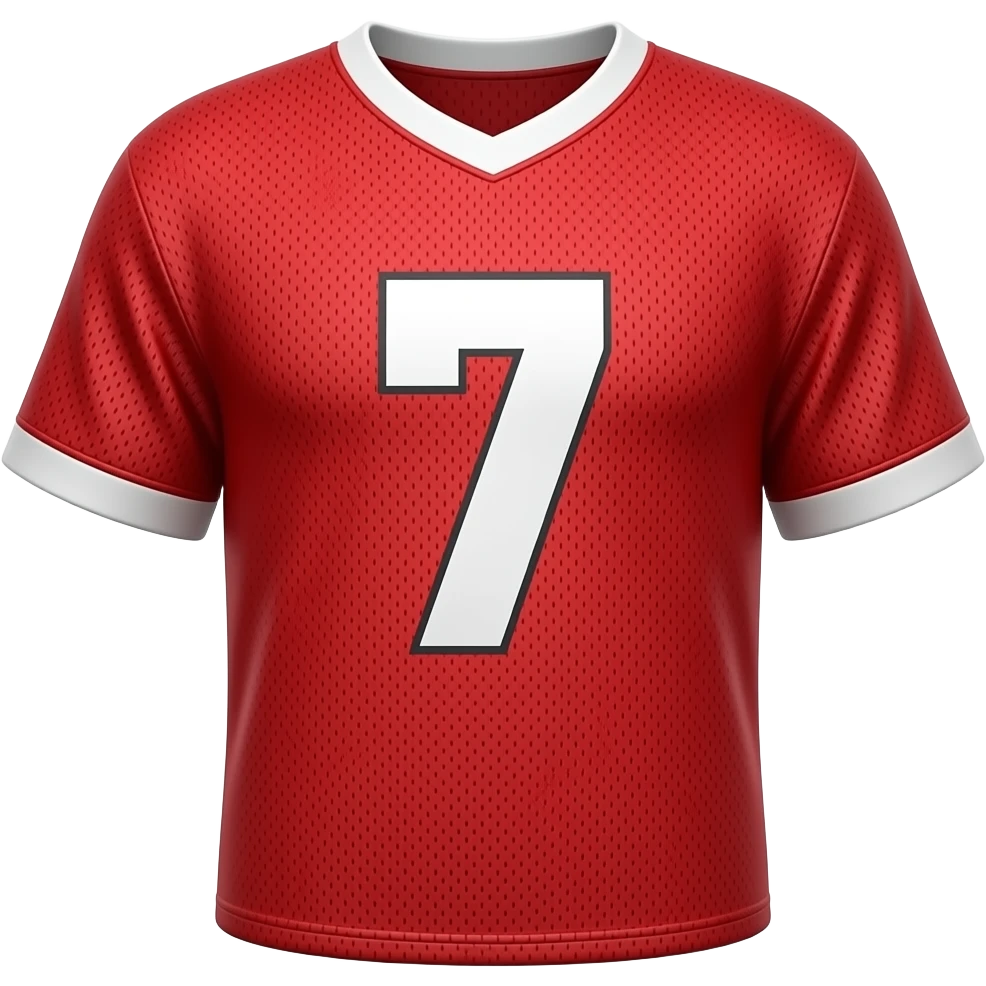 Red with no. 7 on it emoji