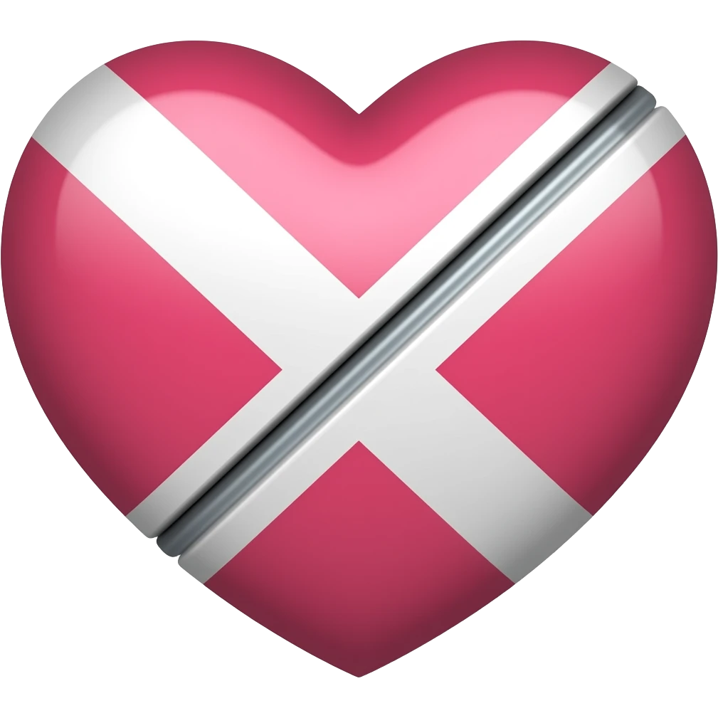 heart with line down emoji