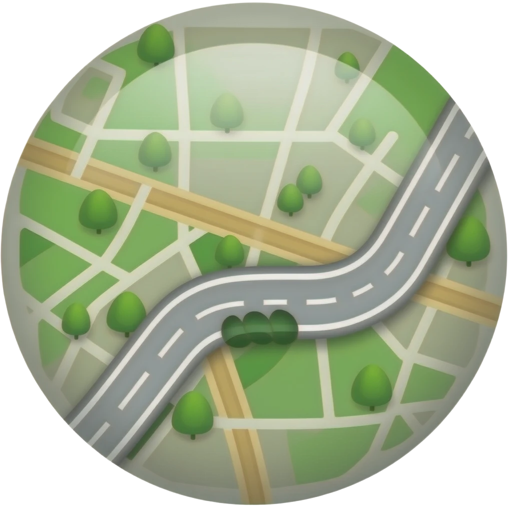 route and map emoji