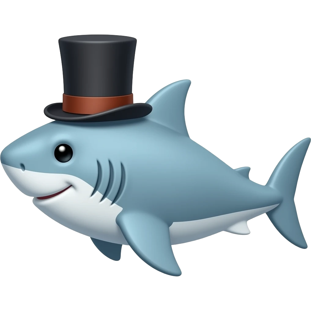 🦈🎩 emoji