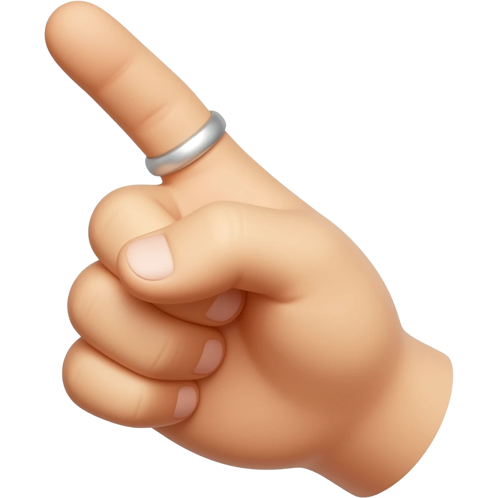 Indicar pra cima com o polegar como joia pra direita emoji