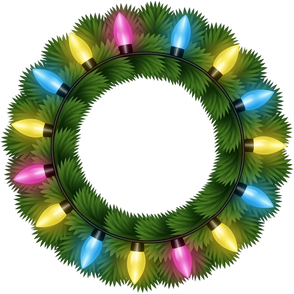 christmas light emoji