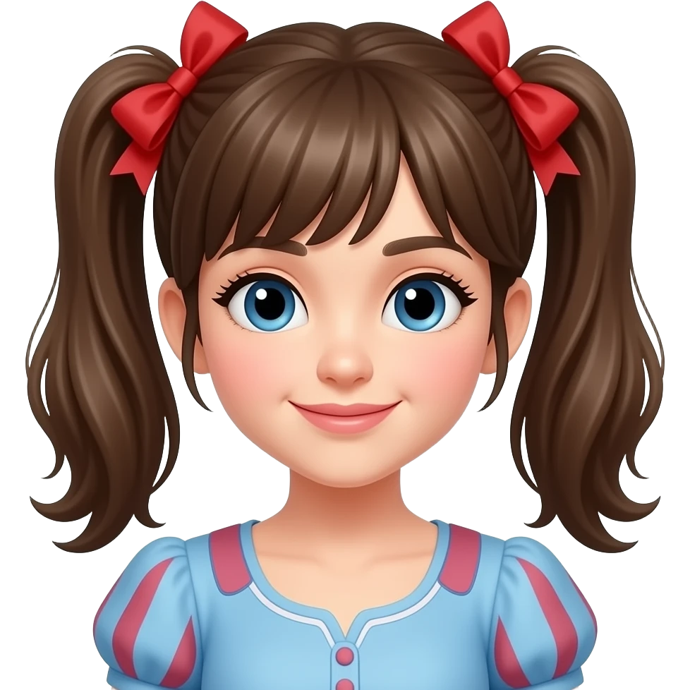 Con dos moños emoji