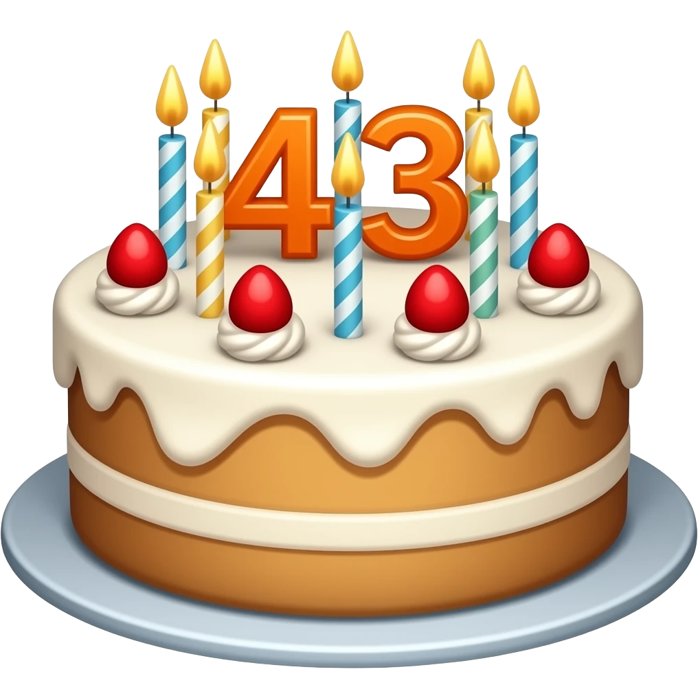 Birthday 43 emoji
