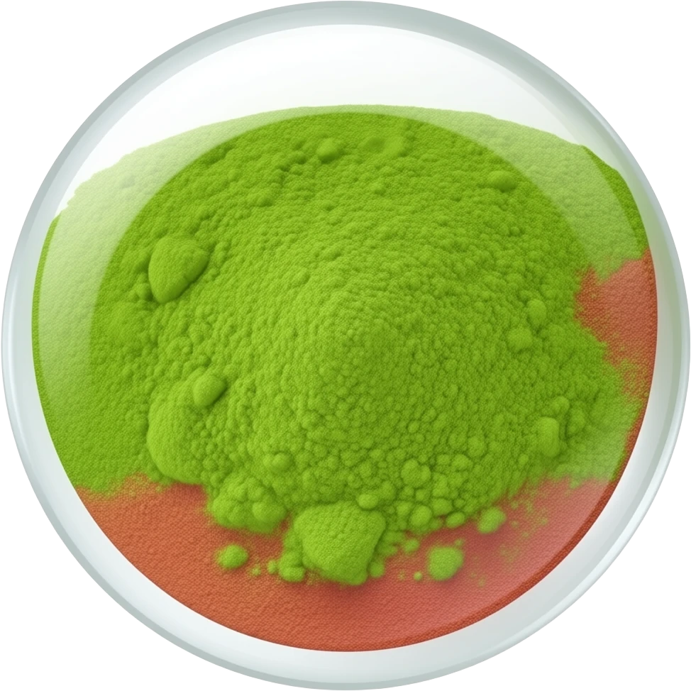 Green and pink matcha emoji