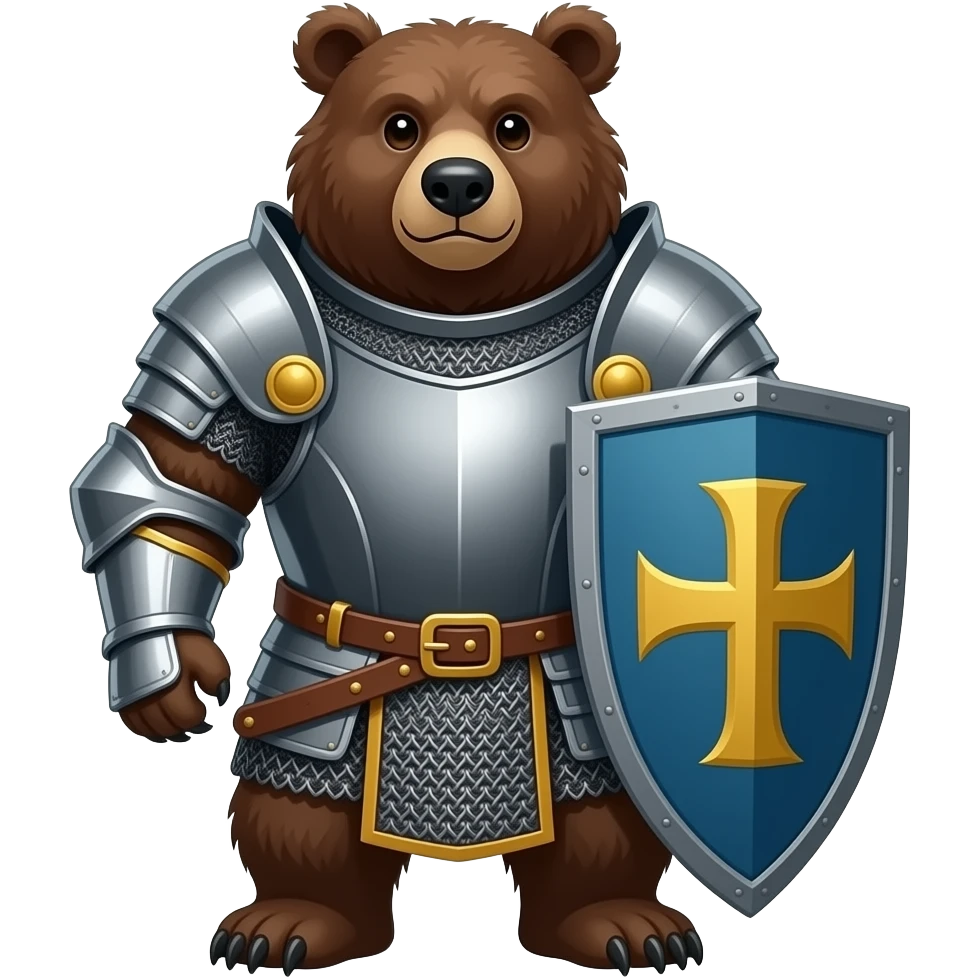 Big Bear in armour emoji