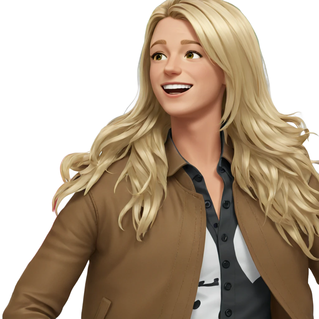 blonde boy in a jacket emoji