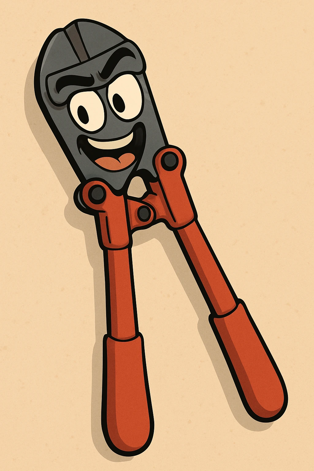 cartoon style bolt cutters emoji