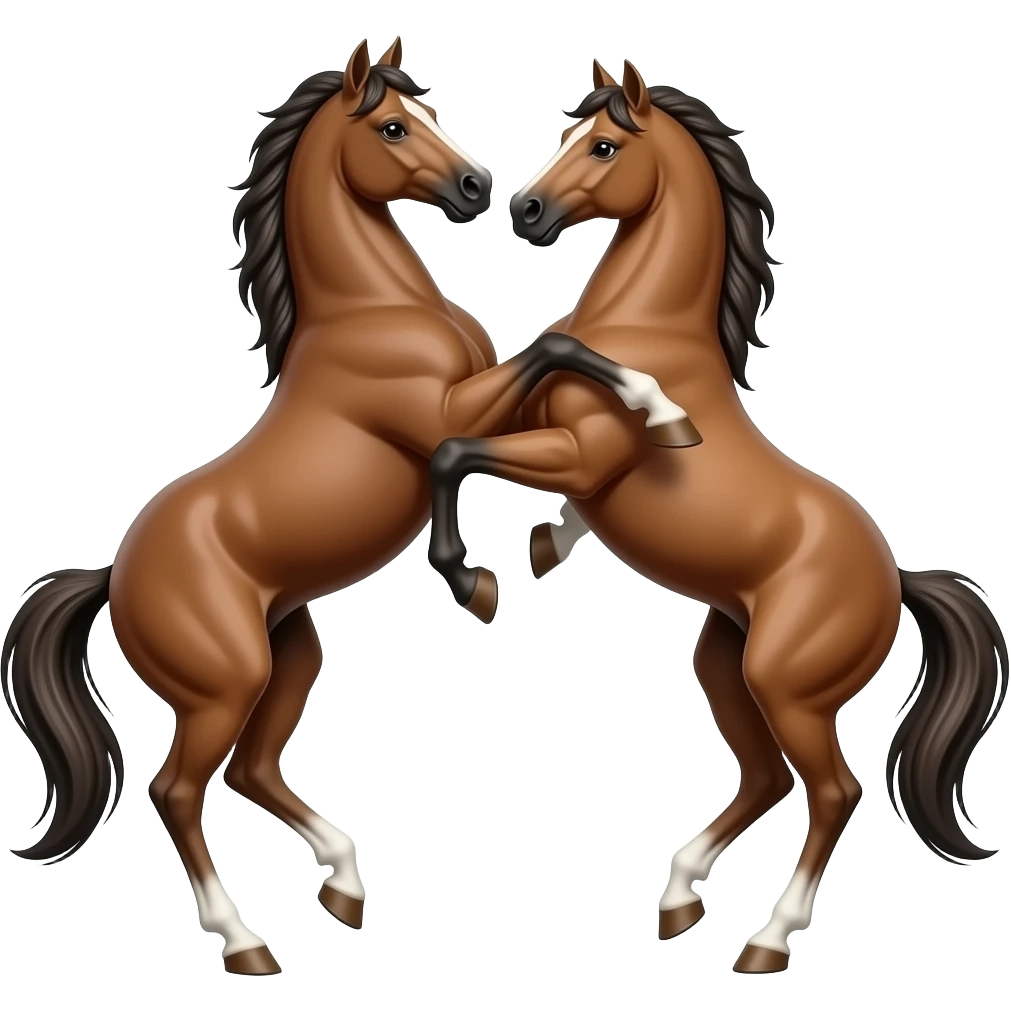 two crossed colts emoji