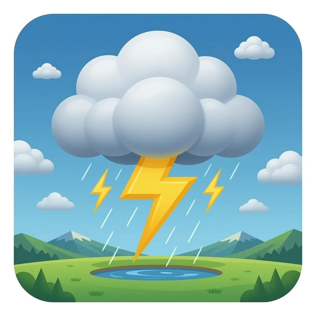 Thunderstorm emoji