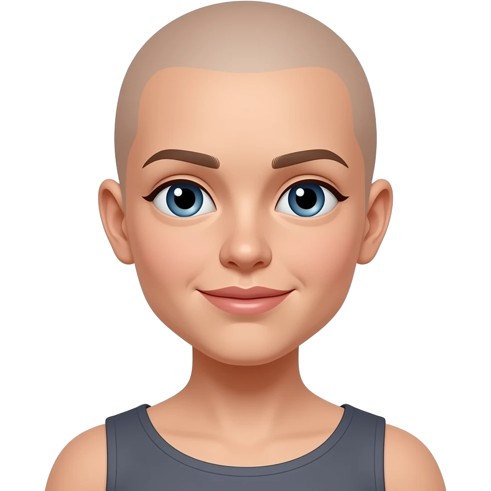 bald girl emoji