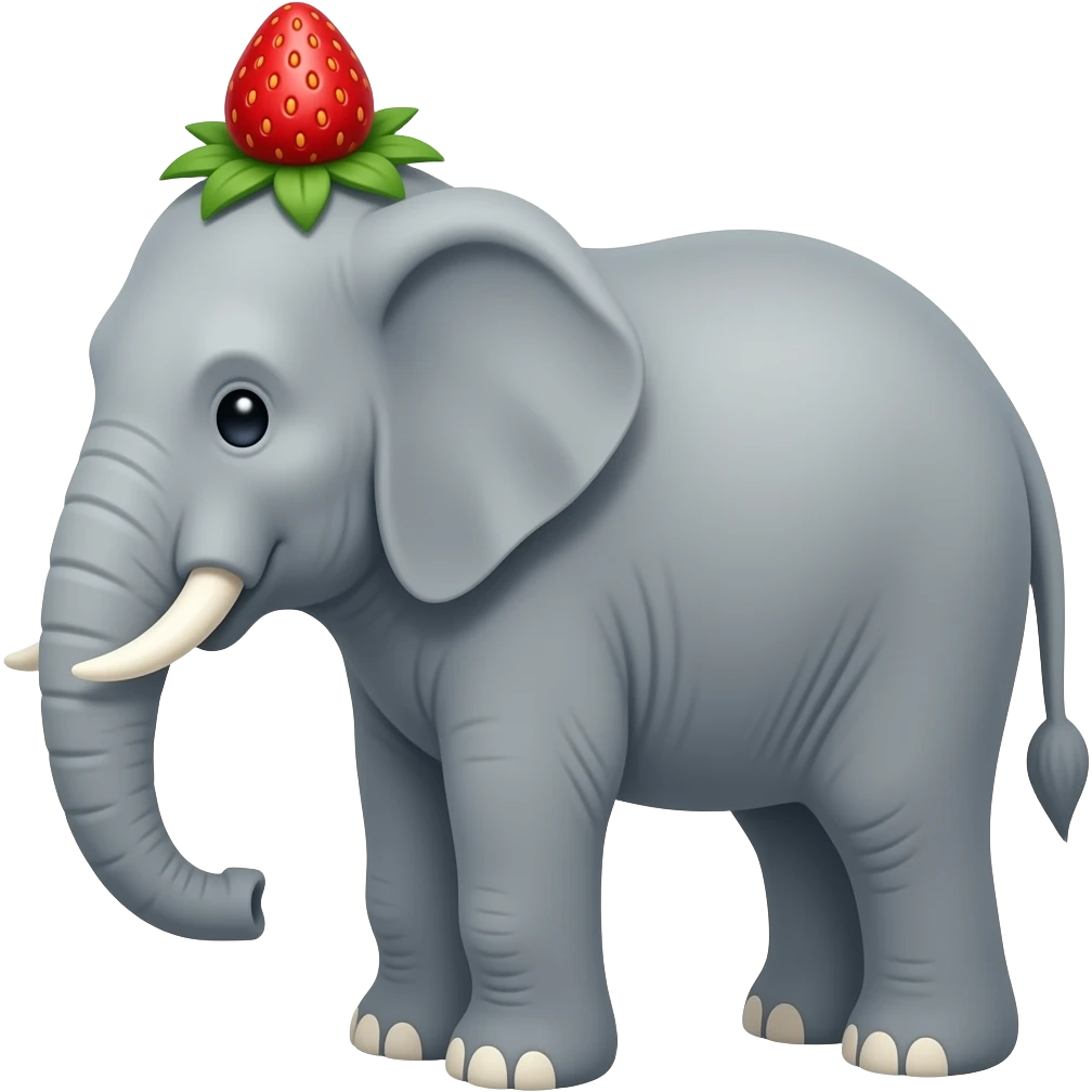 Please create a strawberry elephant. emoji