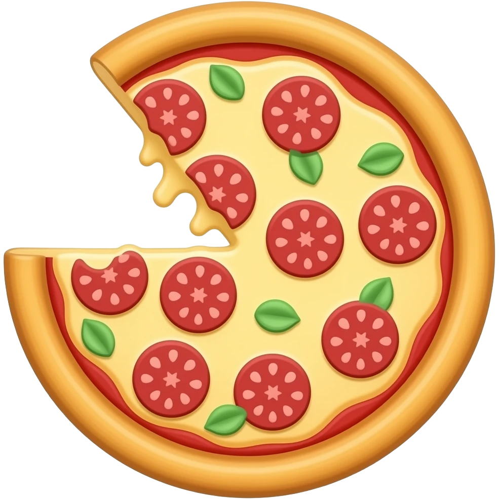 Instead of beer pizza emoji
