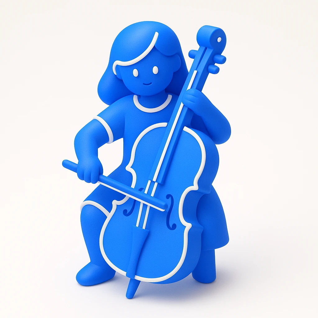 girl playing cello emoji