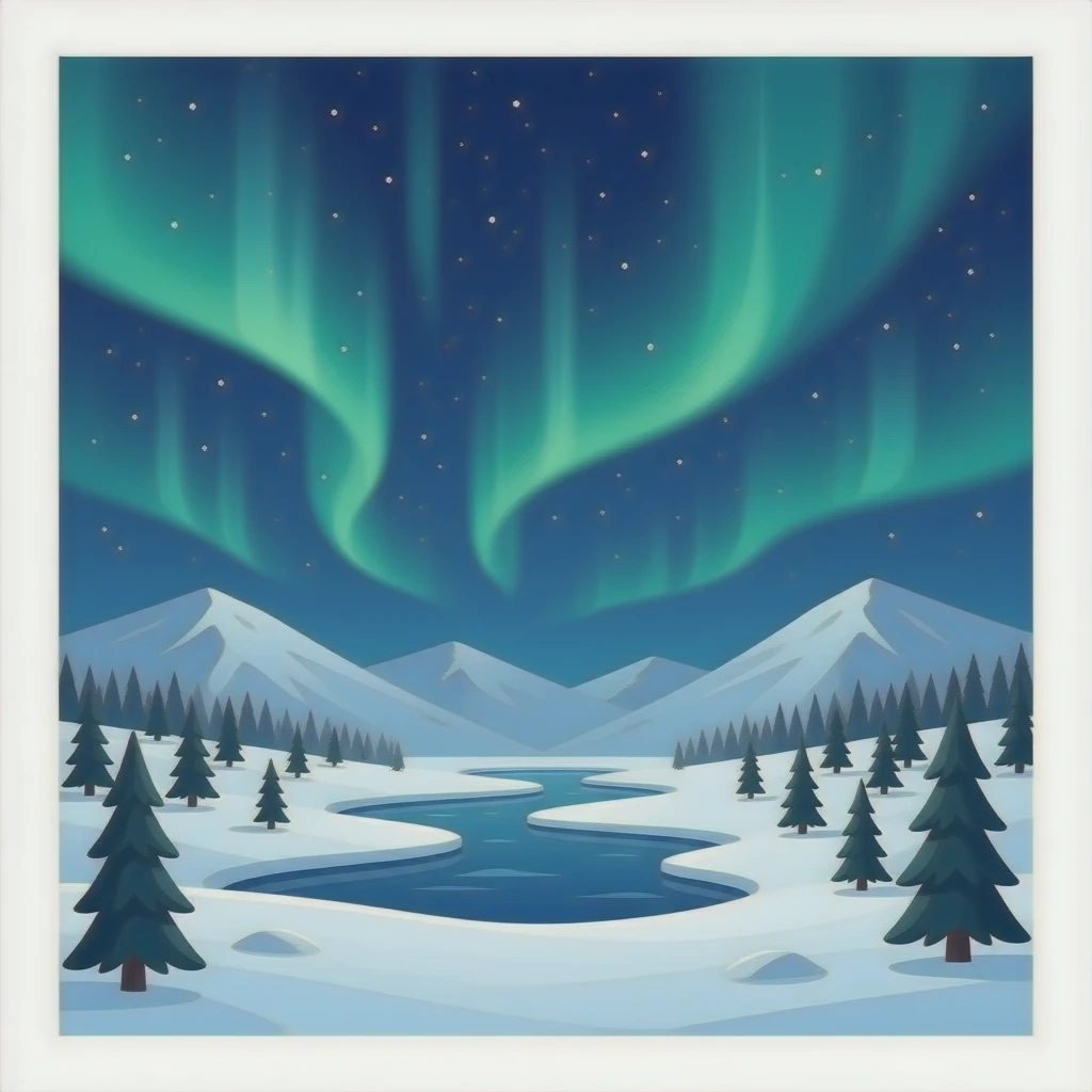 Aurora boreale emoji