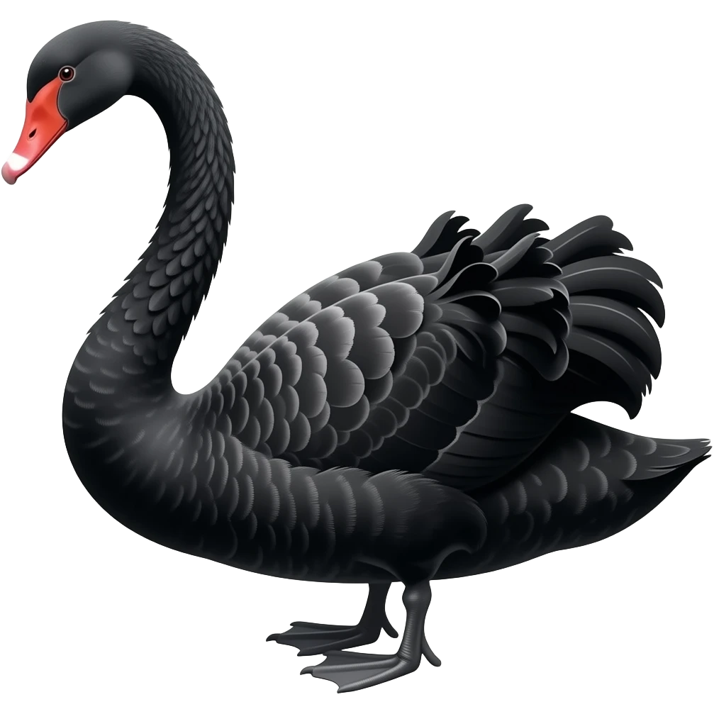 Black swan emoji