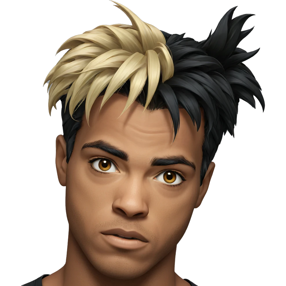 blonde and dark-haired portrait emoji