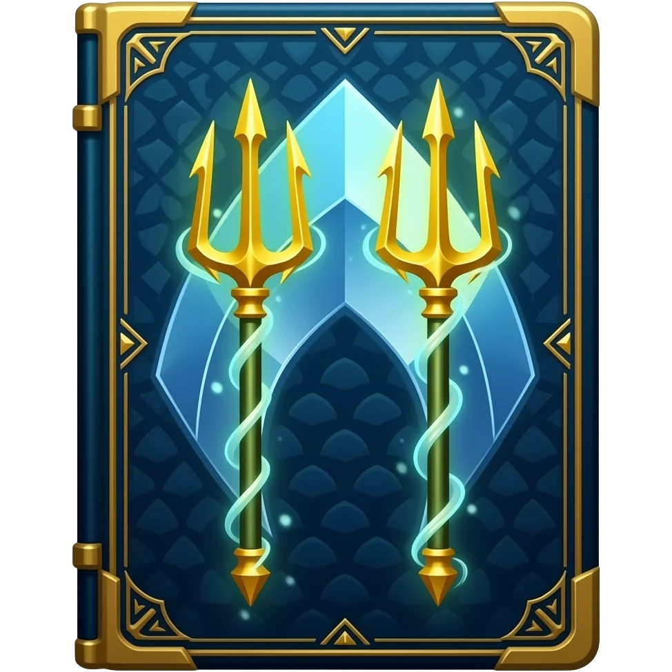 two Aquaman trident magic cover emoji