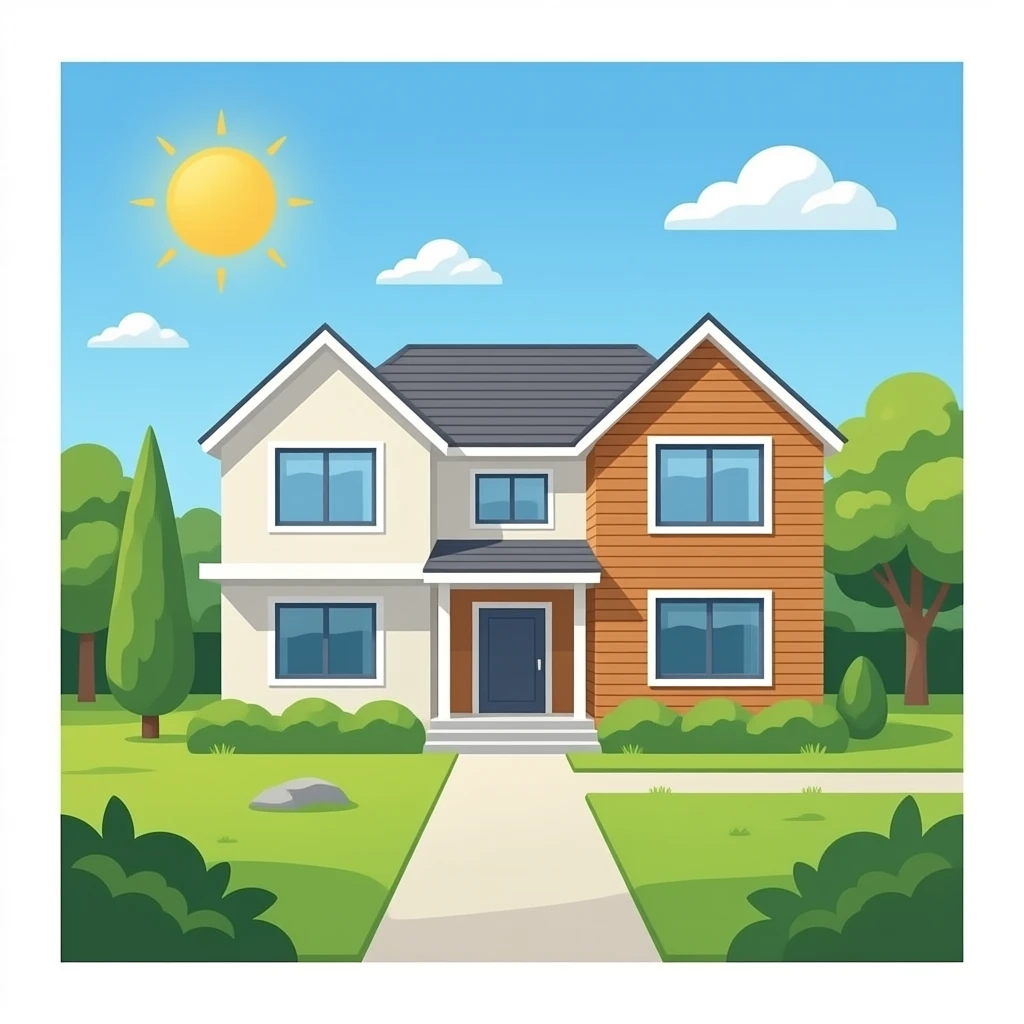 Big Modern house emoji