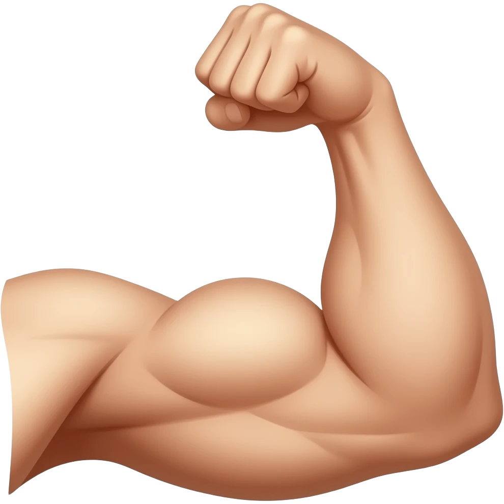 cánh tay cơ bắp emoji