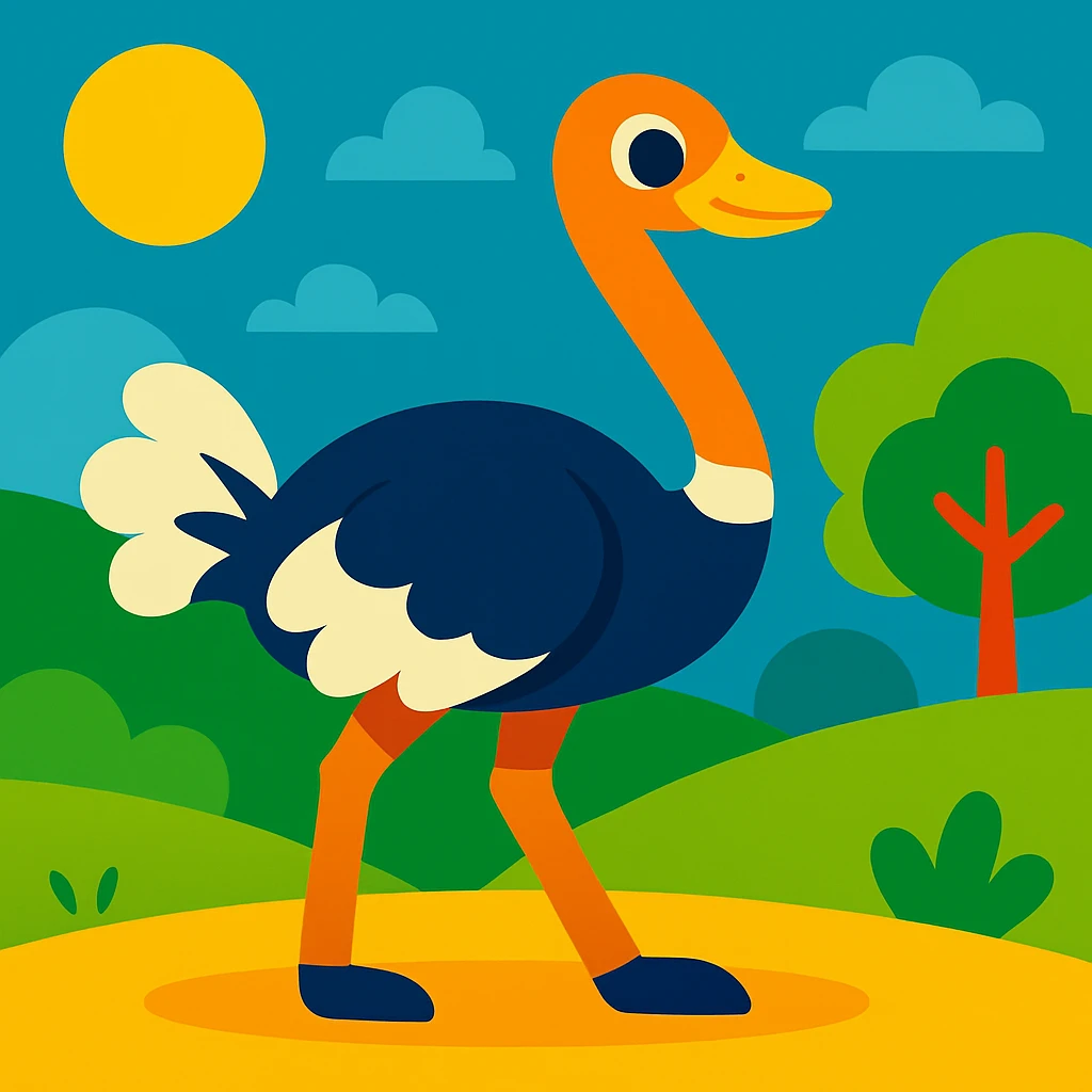 Ostrich emoji