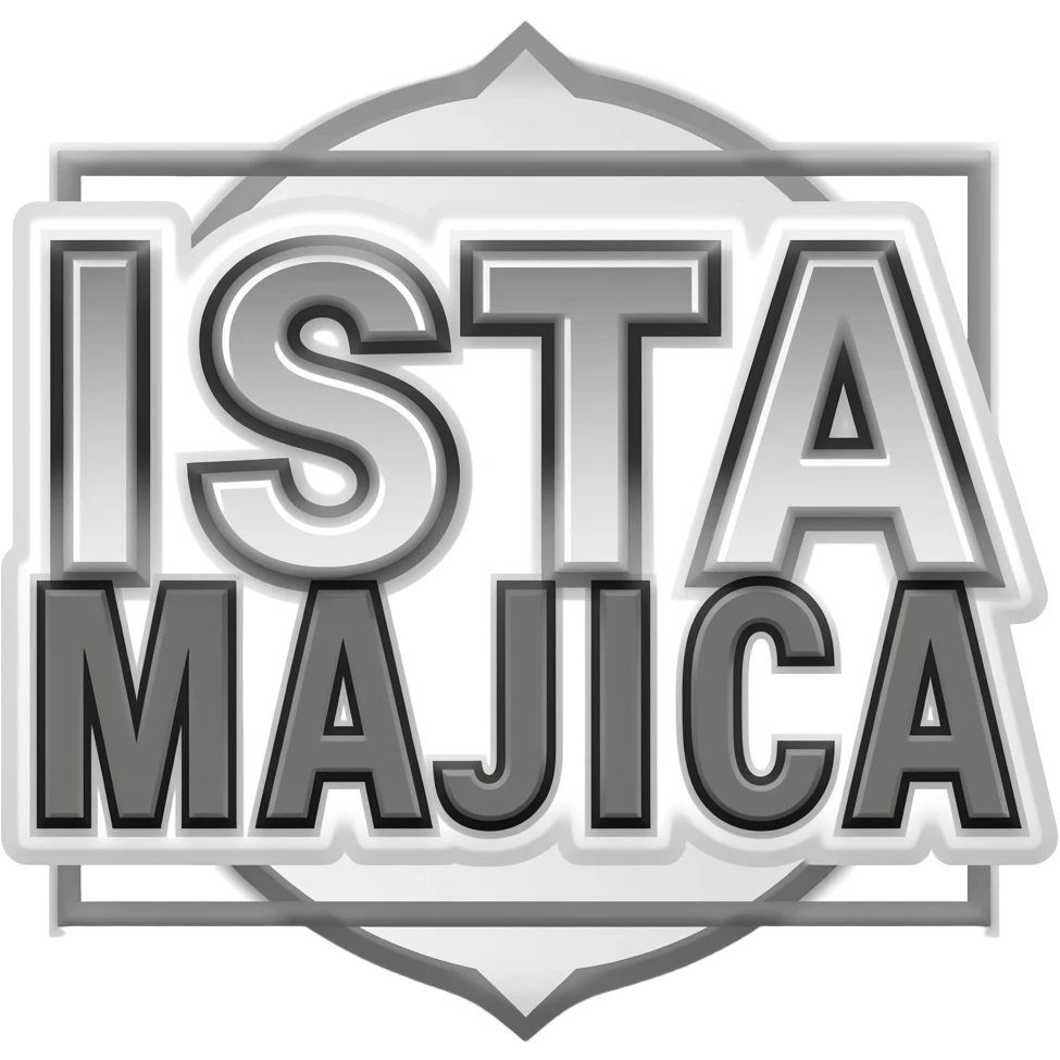 make emoji like this, 48x48px text was been "ISTA MAJICA" put it in 2 rows emoji