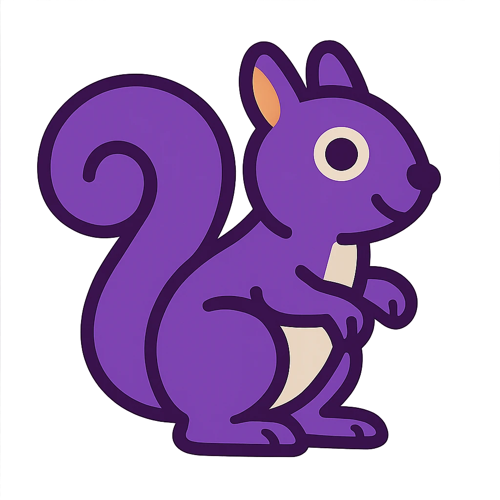 purple squirrel emoji