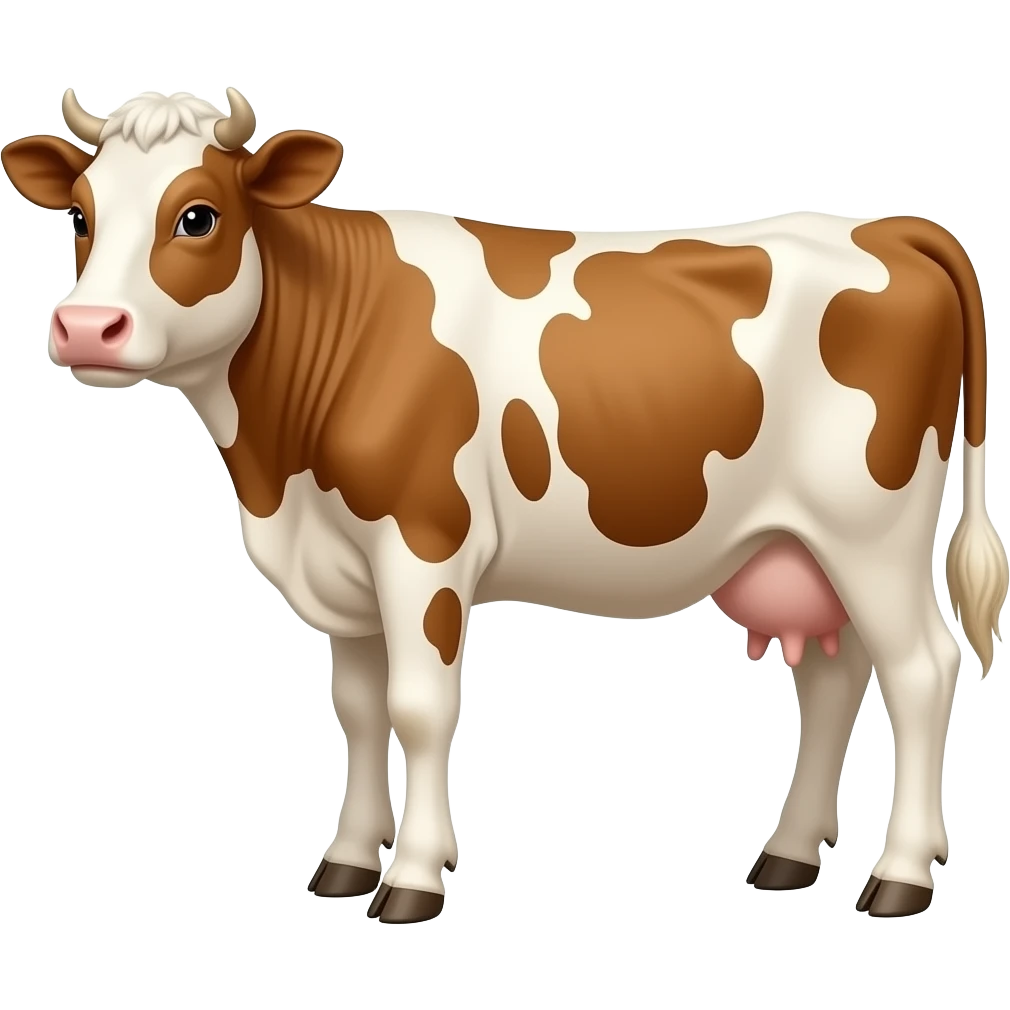 calf with wheat-colored spots emoji