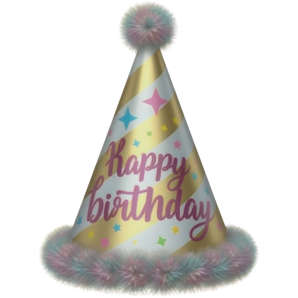 21st birthday hat for girl emoji