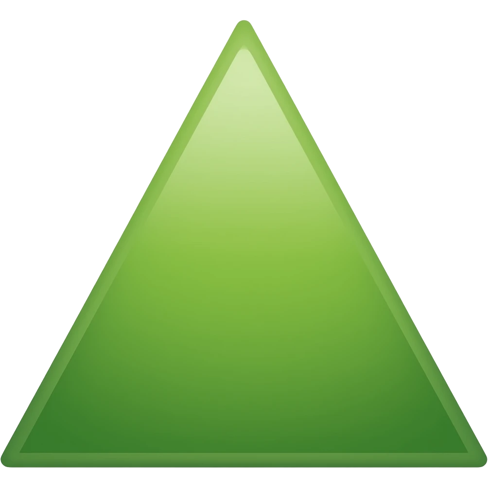 Triangulo verde virado para baixo emoji